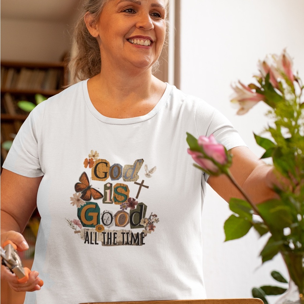 God Is Good All The Time Graphic Tee - White